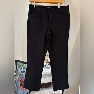 Banana Republic Black Straight-Leg Pants, size 8
